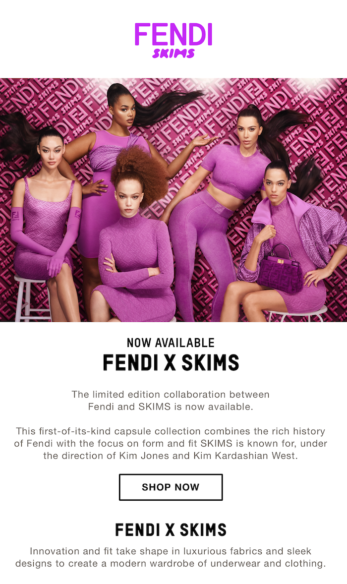 SKIMS: FENDI x SKIMS: Now Available | Milled