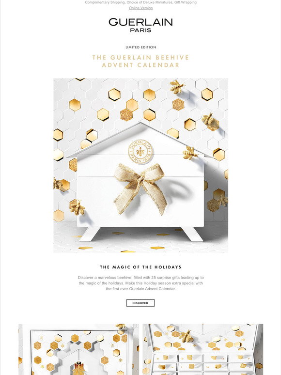 Guerlain: Limited Edition Beehive Advent Calendar Milled