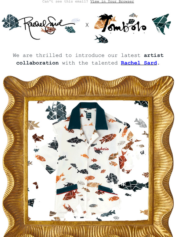 New Artist Collaboration Shirts: Rachel Sard x Tombolo