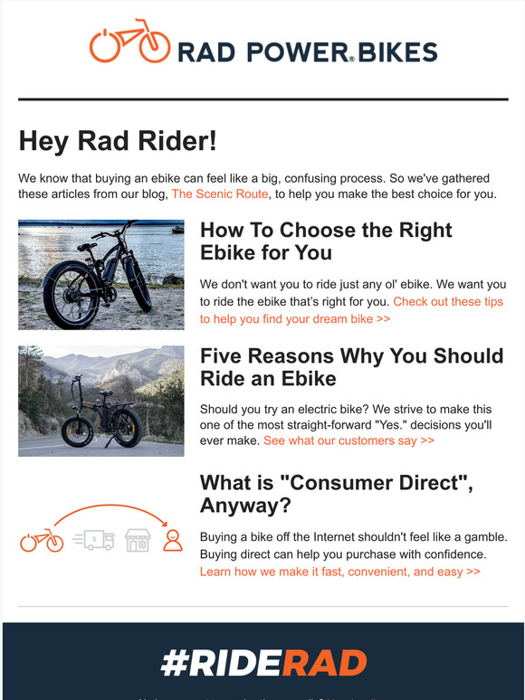 Rad Power Bikes How to choose the right ebike for you Milled