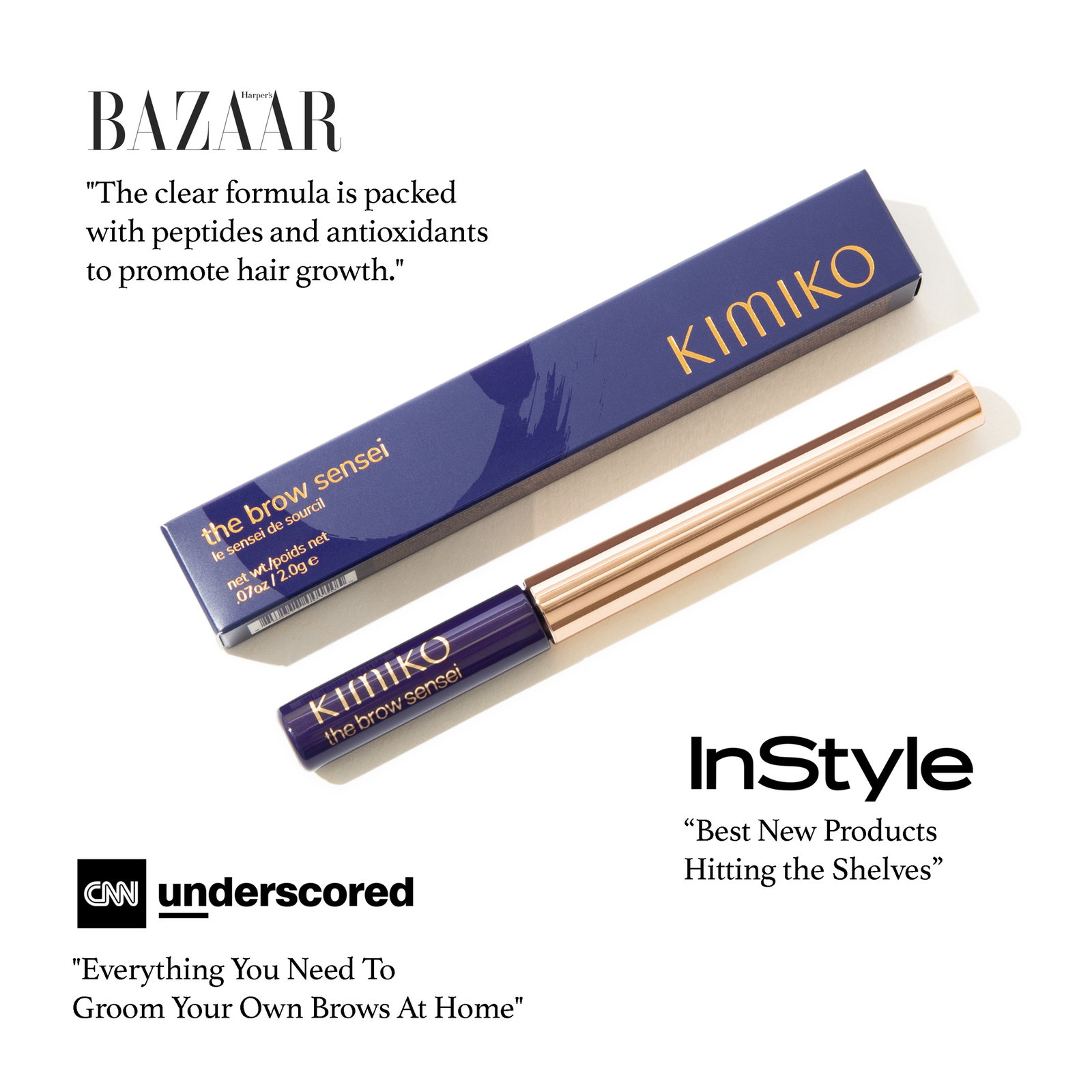 Press from InStyle, CNN Underscored and Harper's Bazaar