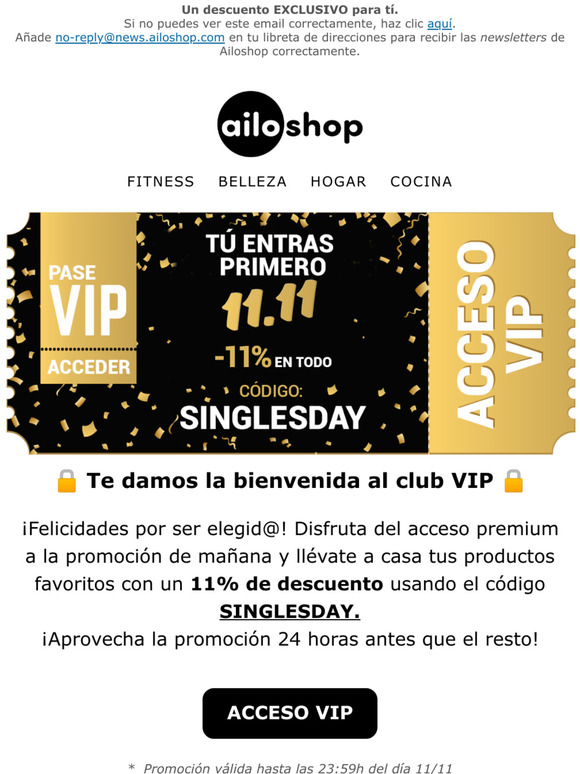 ACCESO VIP | 11.11