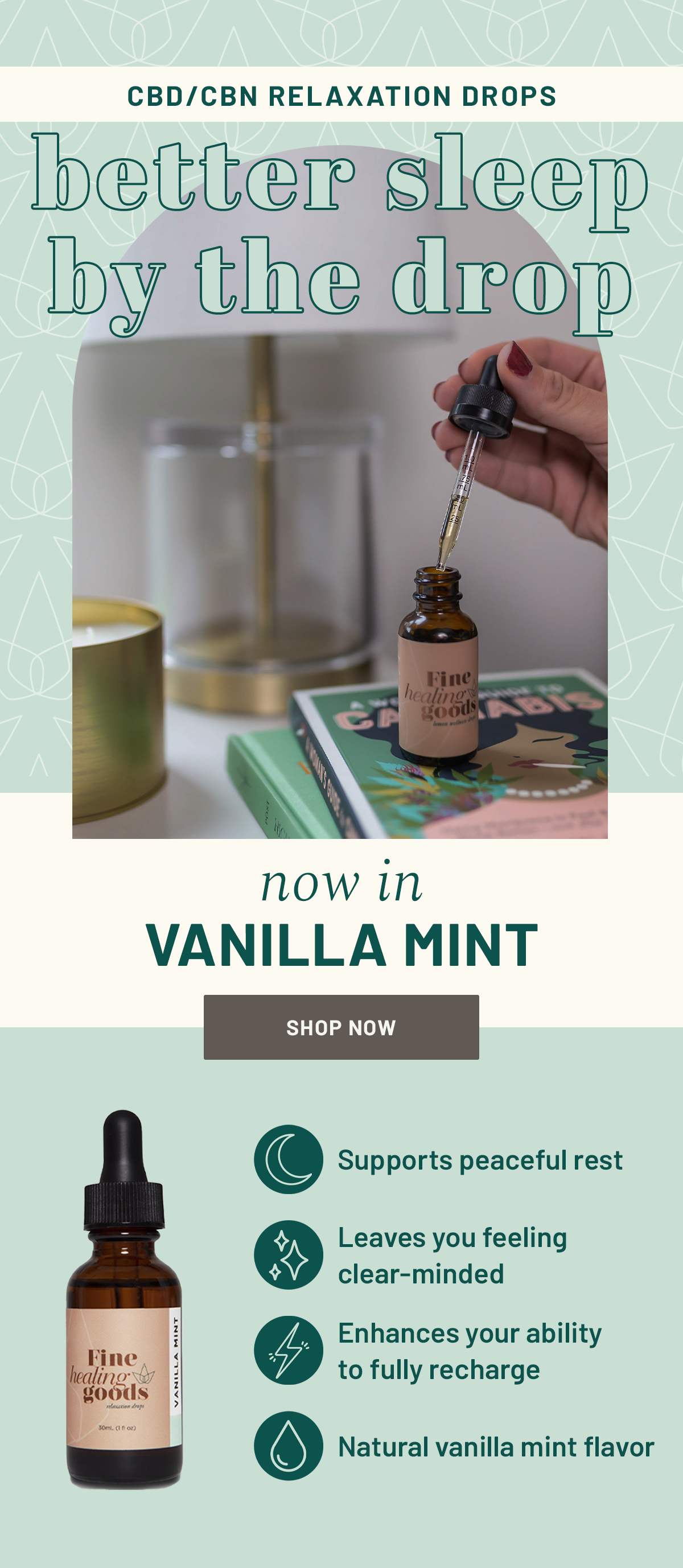 vanilla mint wellness drops