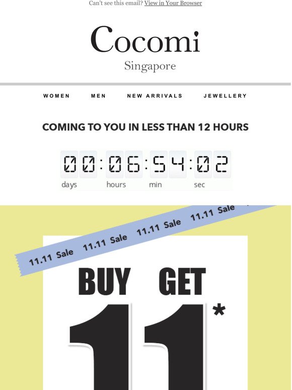 Cocomi 11.11 Watch Sale.. Buy 1 Get 1 Free!