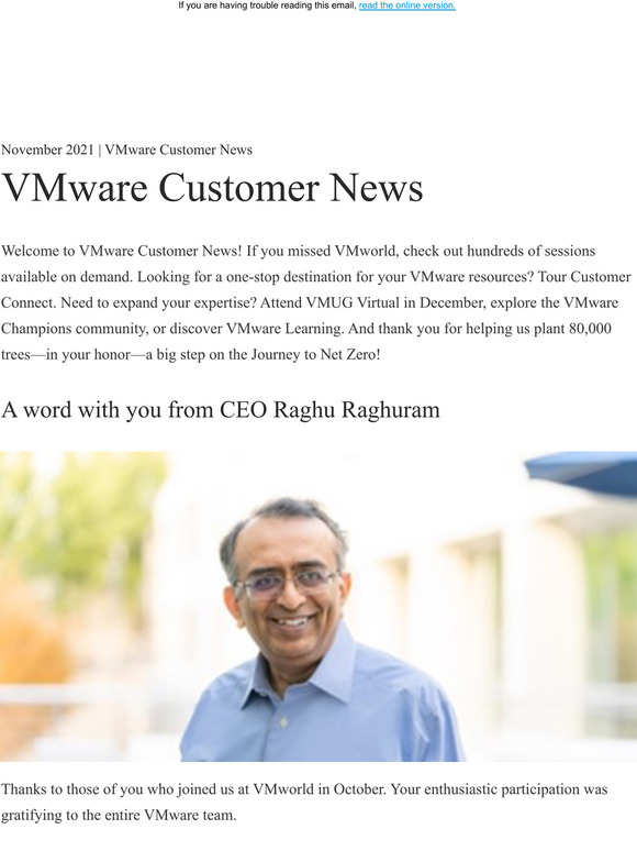 VMware Customer News: Realize More Value From Your VMware Investment