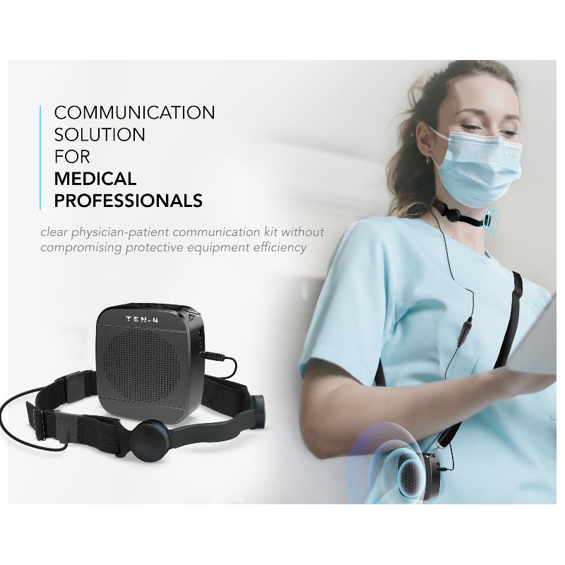 TEN-4 Throat Mic and Voice Amplifier Kit