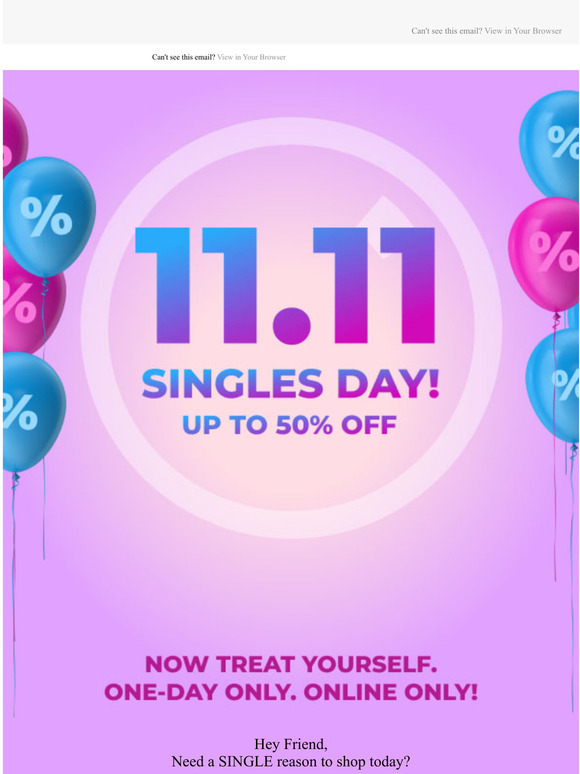 Few Hours Left Before Singles Day Ends!
