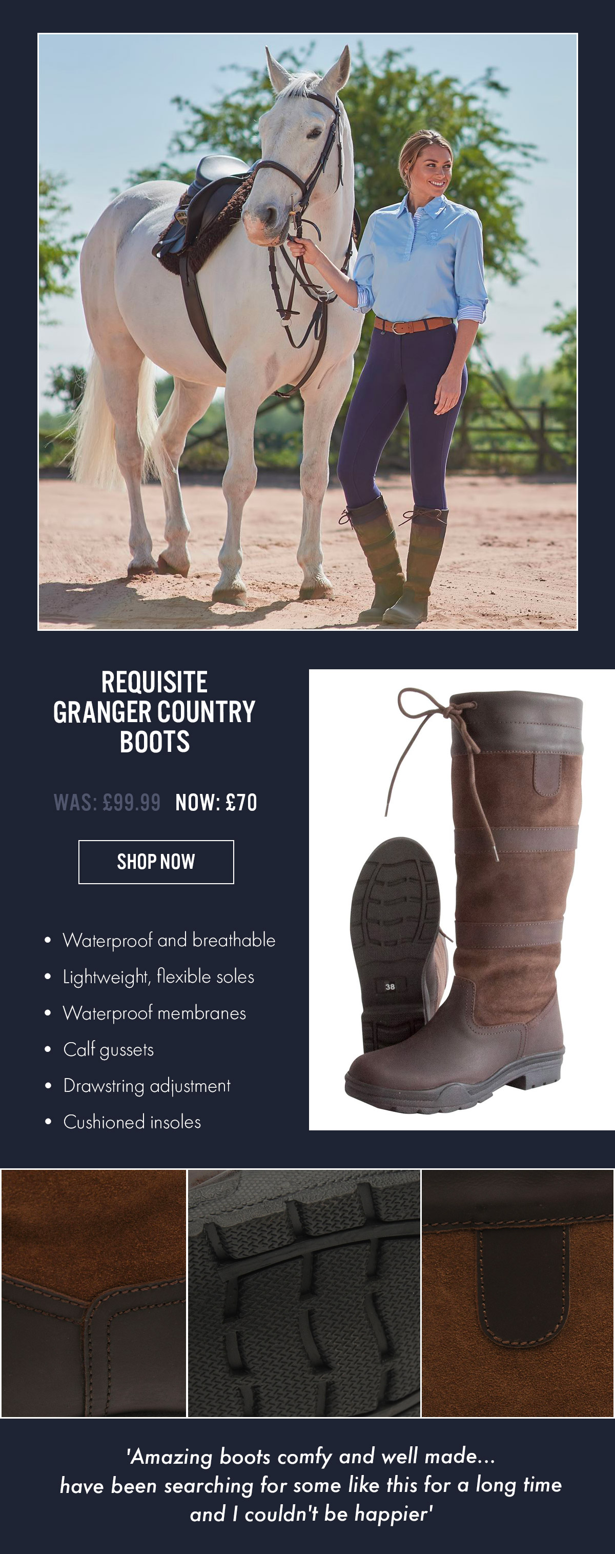 Requisite granger deals country boots