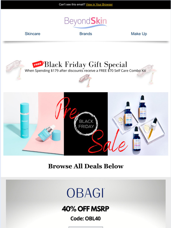 Obagi 40%, Neocutis 35% & More - Pre Black Friday Continues