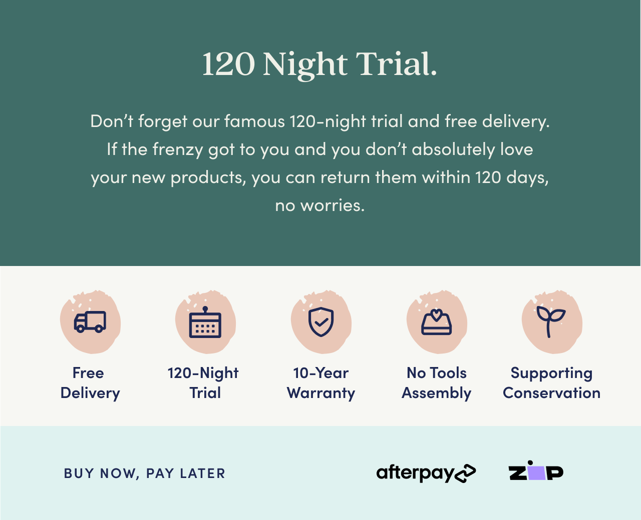 Reasons to buy from Koala. Buy now, pay later options available.