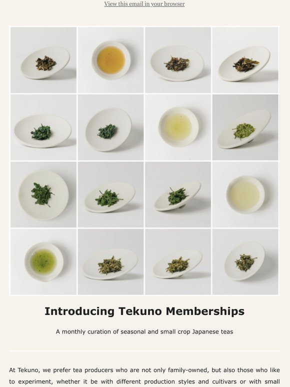 Recherch selections - introducing Tekuno Memberships