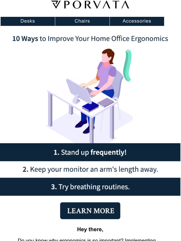 Porvata 10 easy ways you can improve the ergonomics of your office