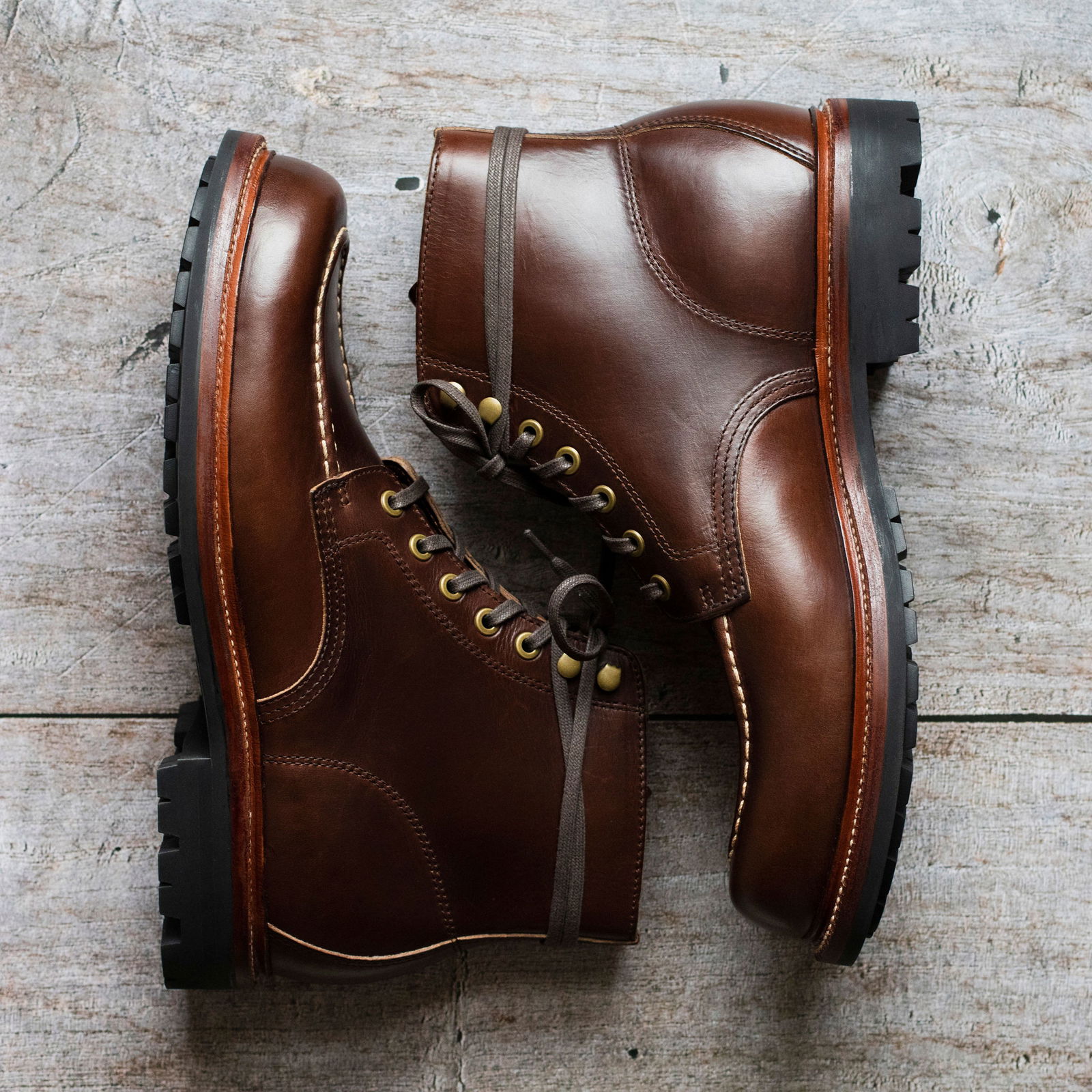 Brass Boot Navy Chromexcel – Grant Stone