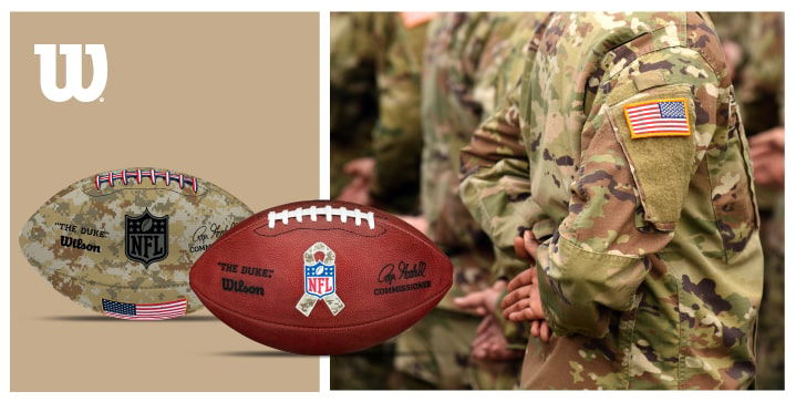 NFL Wilson 2023 Salute to Service Duke Game Football at the Packers Pro Shop