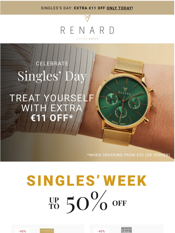 Singles Day: 20% off everything!