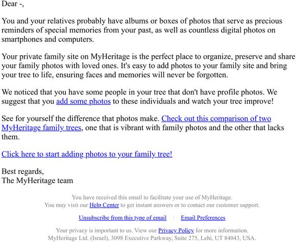 Improve your family tree with photos