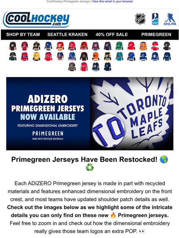 Dallas Stars on X: Introducing the all-new authentic ADIZERO Primegreen  NHL Jersey. Made in part with recycled materials, designed for the players,  and formed for the future of our planet. Plastic waste