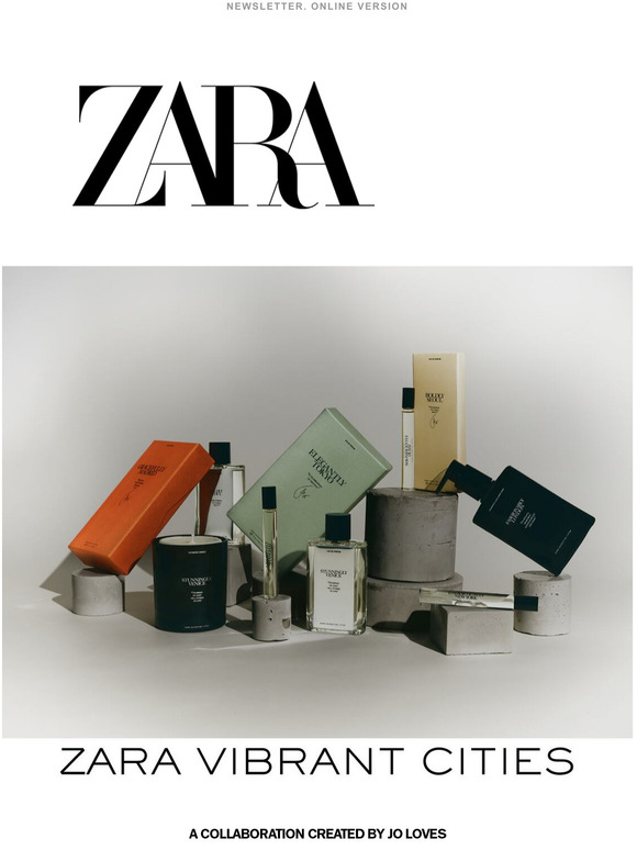 Zara USA ZARA VIBRANT CITIES. Perfume collection By Jo Malone CBE