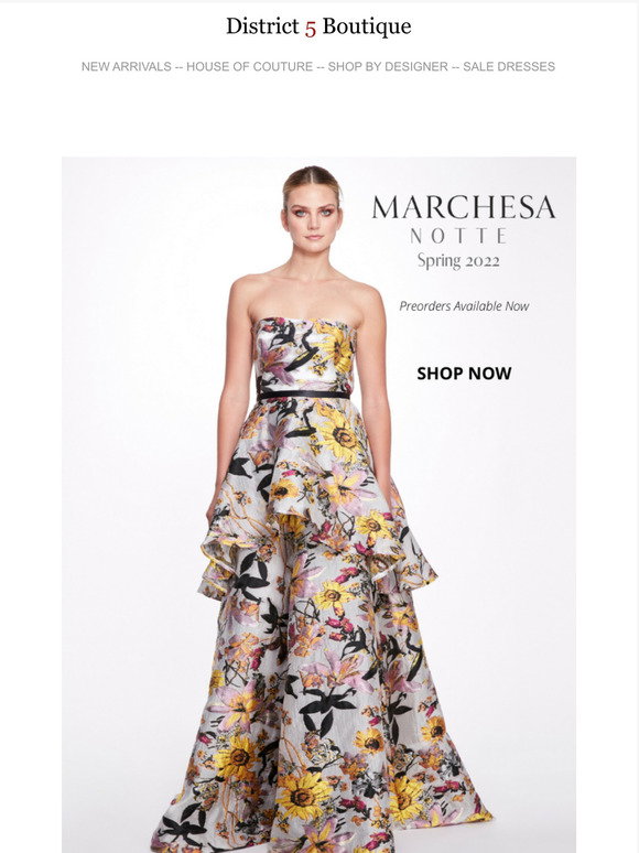 District 5 Boutique: Marchesa Notte 