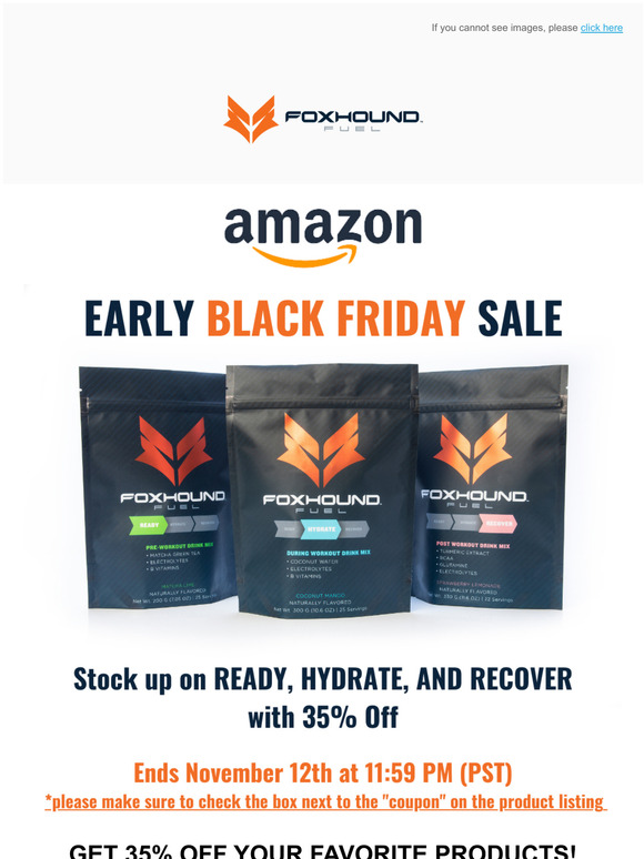 EARLY BLACK FRIDAY SALE - Get 35% Off All Products