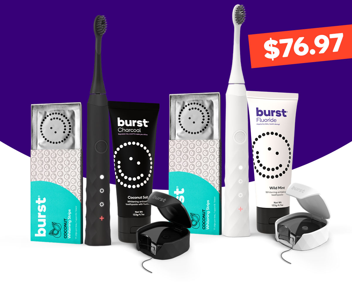 BURST Oral Care A complete oral care kit for 40 off?! Milled