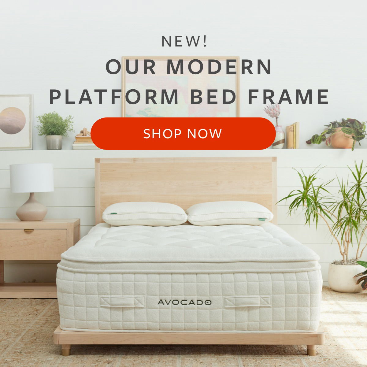 Avocado Mattress: NEW! Our Modern Platform Bed Frame