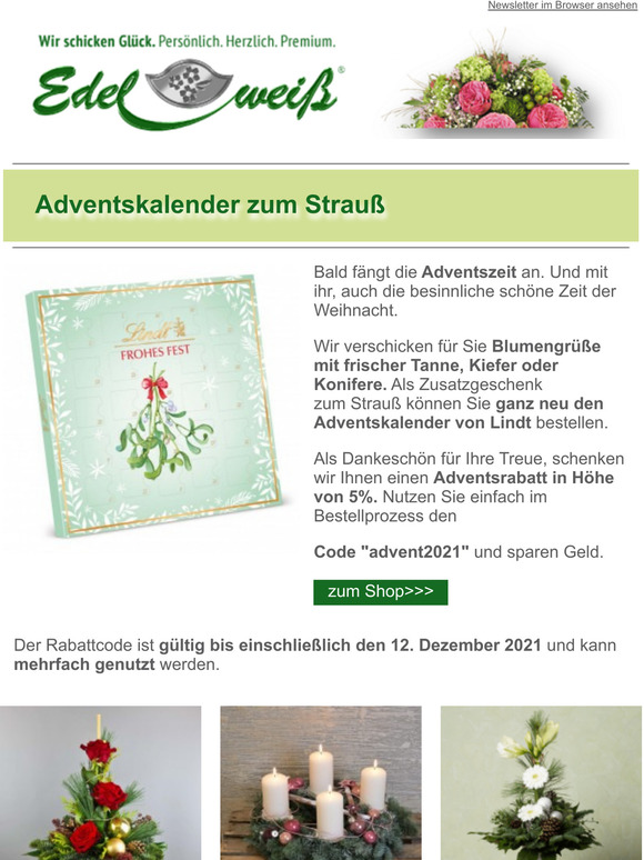Adventskalender zum Strau