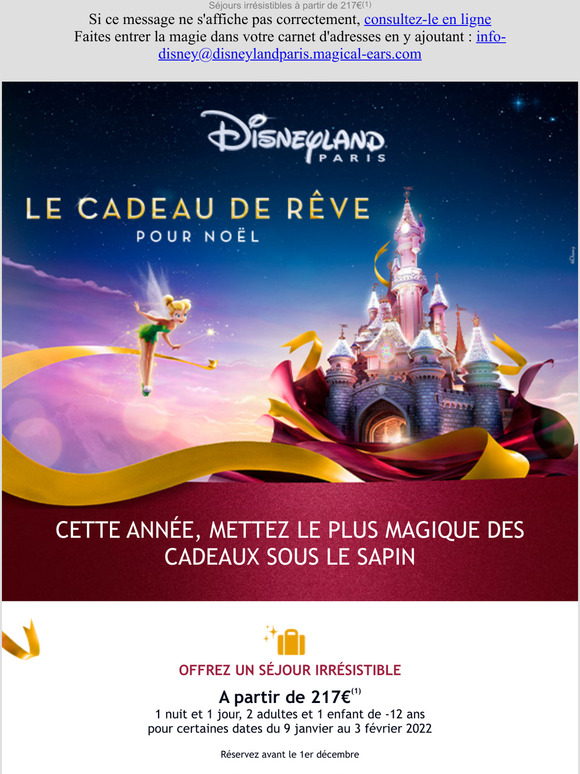 Disneyland Paris : ce Noël, offrez le plus magique des cadeaux !