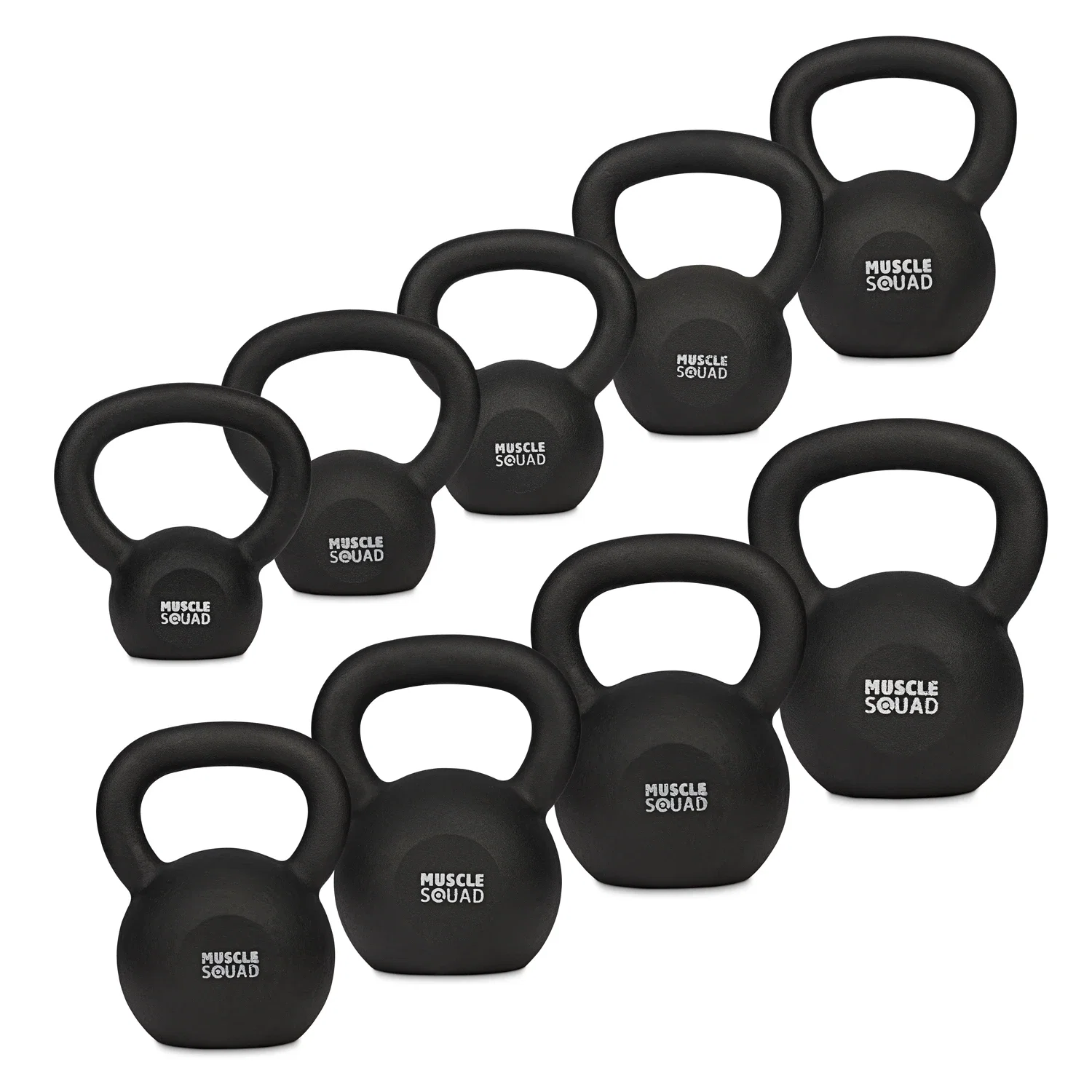 Image of MuscleSquad Cast Iron Kettlebells 4kg - 28kg