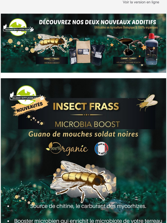 Dcouvrez Insect Frass et Cann'Candy !