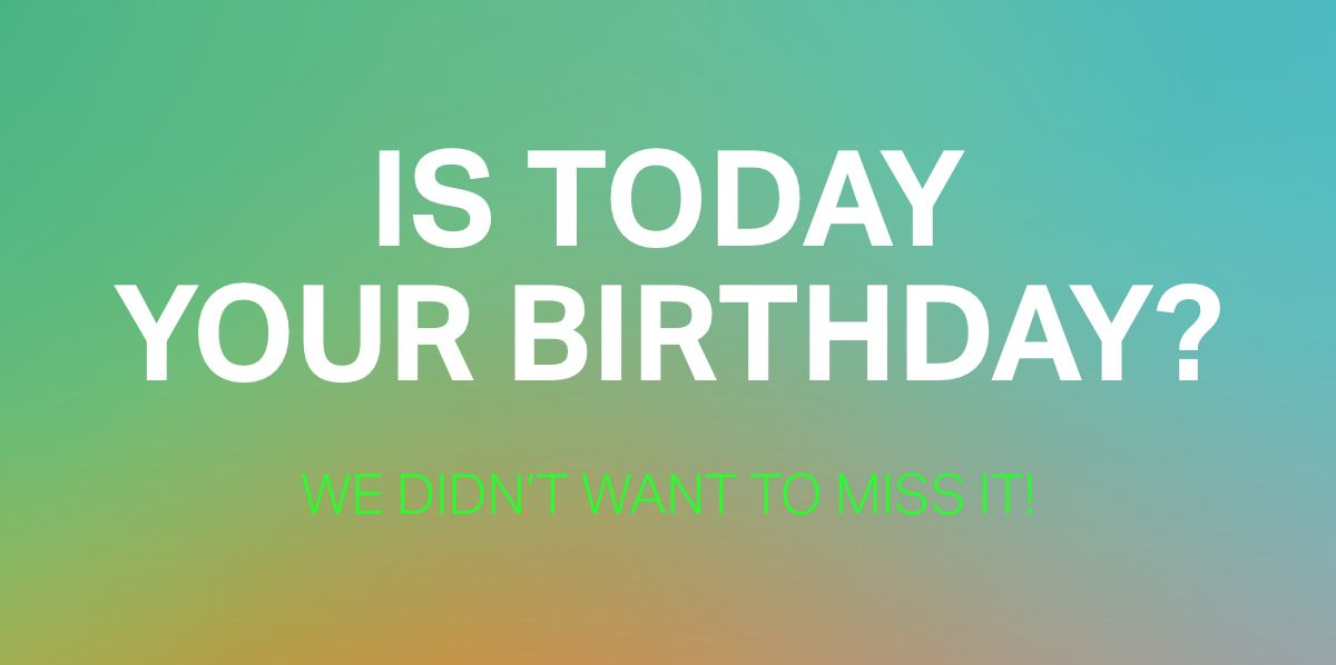 Tell Us Your Birthday 1