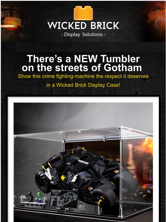 Wicked Brick The NEW LEGO Tumbler Display Case! Milled