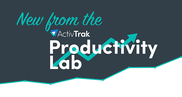 Productivity Lab graphic with productivity arrow climbing upward