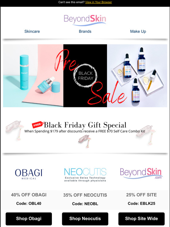 Obagi  40% off + Gift - Black Friday Access