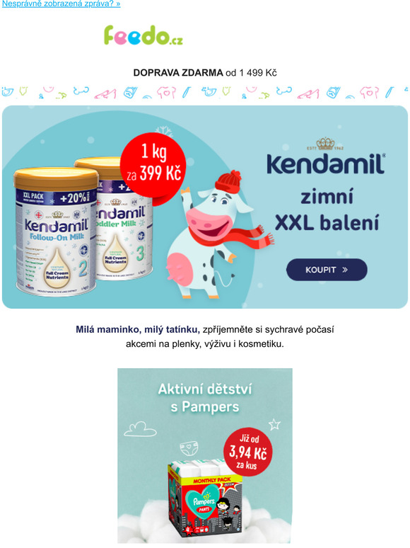 XXL balen Kendamil za 399 K