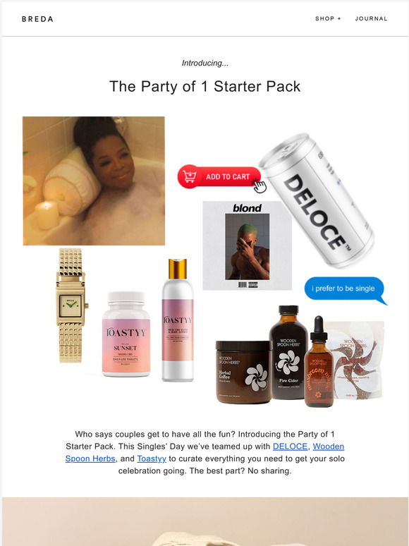 Breda Introducing The Party Of 1 Starter Pack Milled