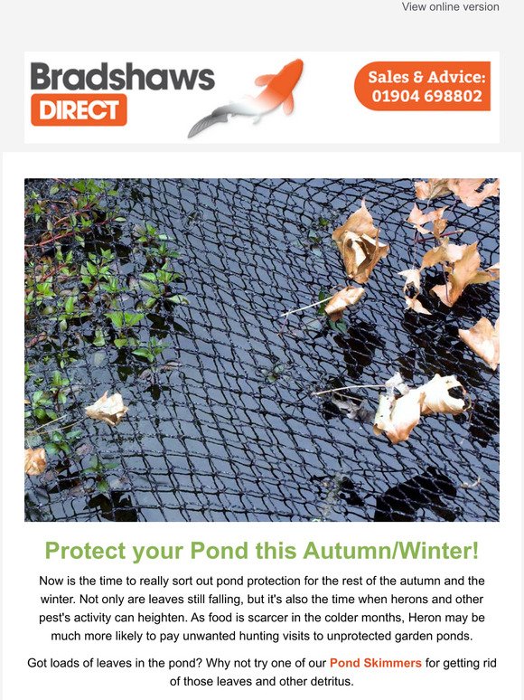 Bradshaws Direct: 💧🍂🍃 Pond Pyramid Cover Net, Protect your pond this  autumn. 🍃🍂💧