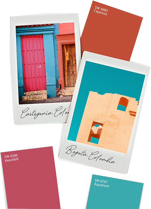 Paint swatches