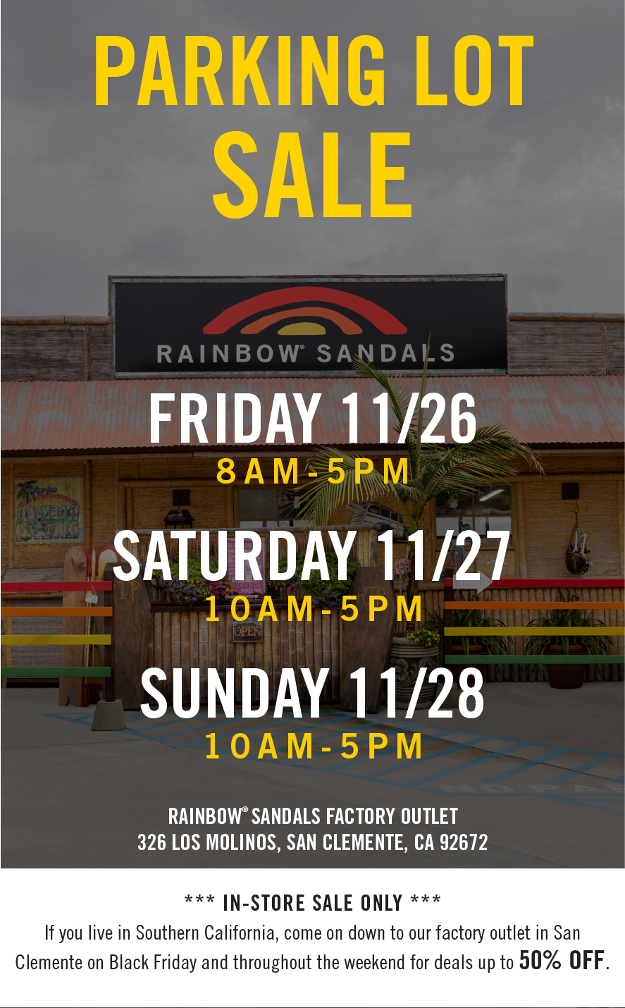 Rainbow sandals outlet near on sale me