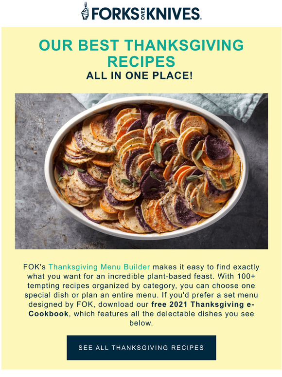 Forks over Knives Our Best Thanksgiving Recipes All in One Place! Milled