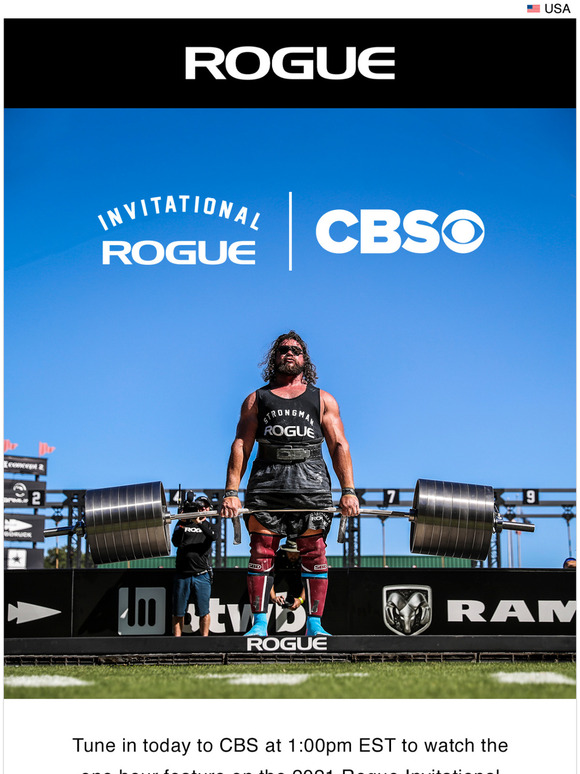 Rogue Fitness Watch the Rogue Invitational on CBS Today! Milled