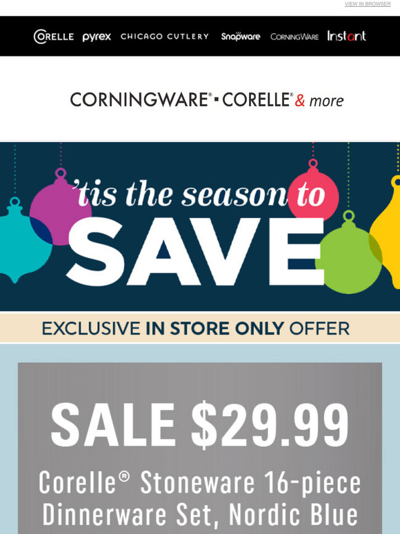 Corelle outlet outlet coupon