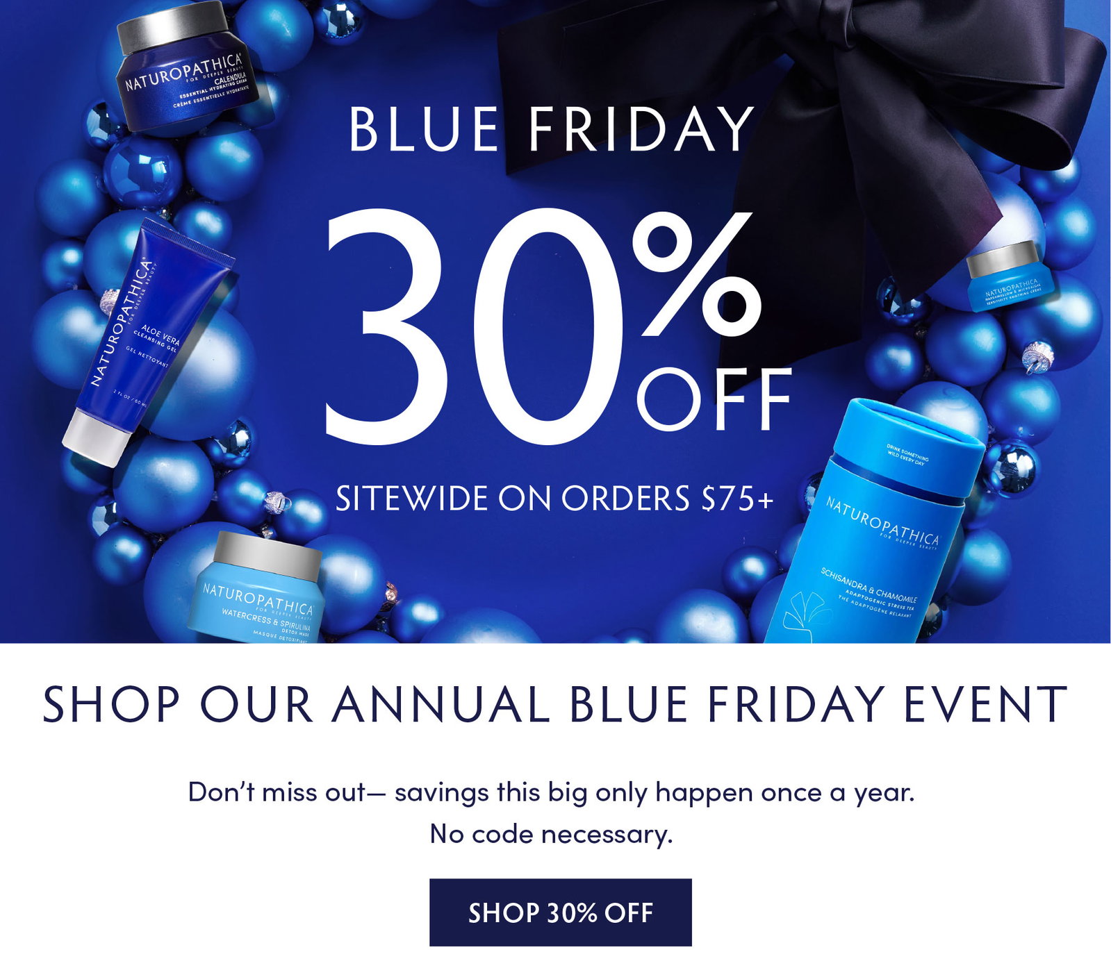 30% OFF BLUE FRIDAY