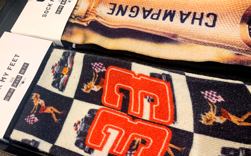 SockMyFeet.com: Max verstappen sokken | Milled