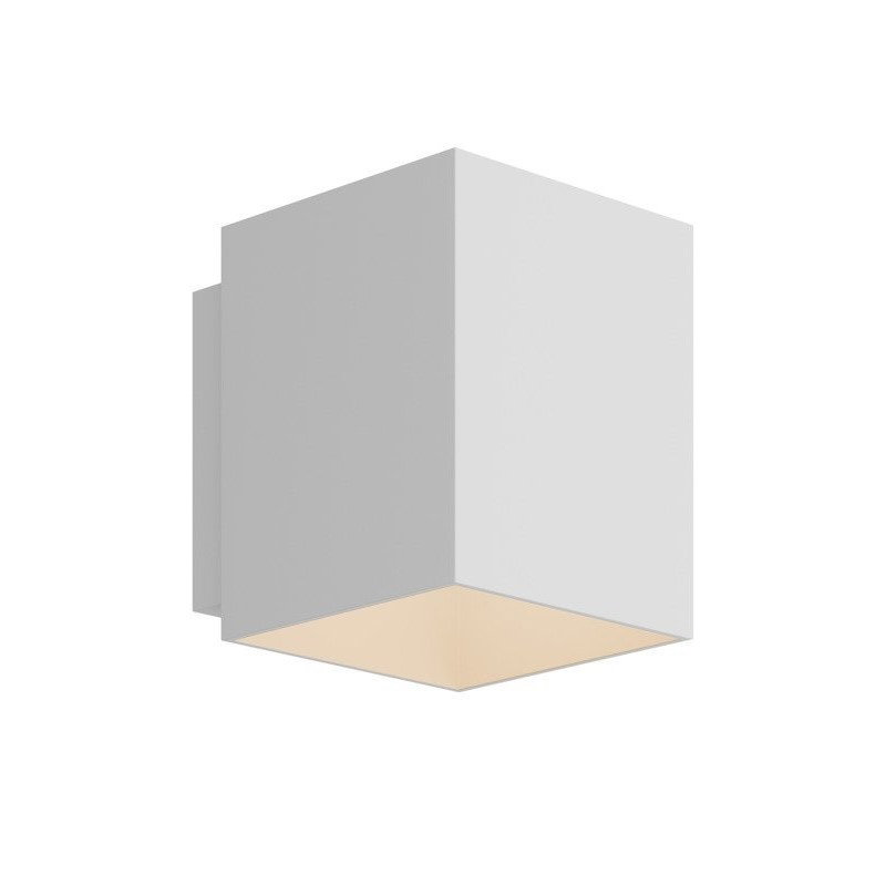 Image of Witte wandlamp Dalila - Kubus, modern
