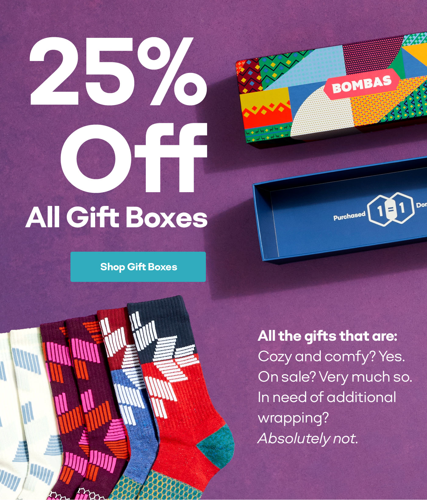 Bombas Early Access 25 All Gift Boxes Milled