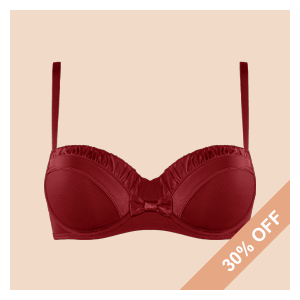 The Illusionist cabernet red lingerie