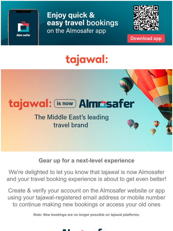 tajawal is now Almosafer