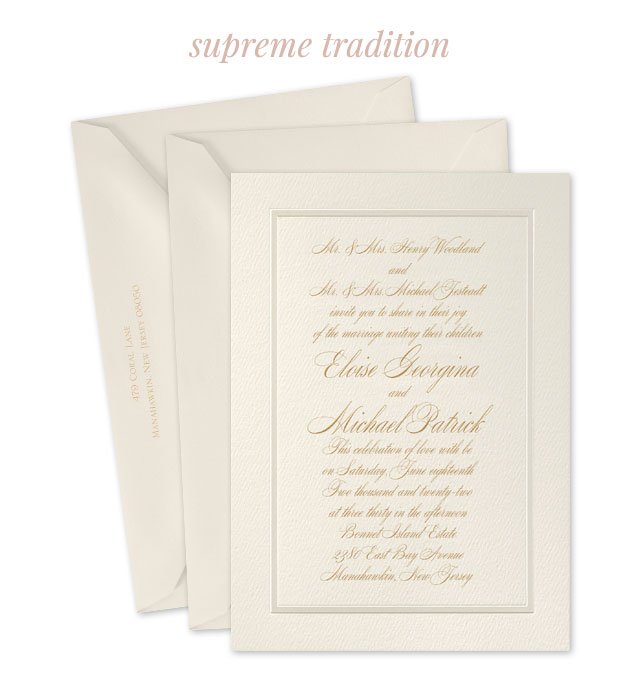 Supreme Tradition - Invitation