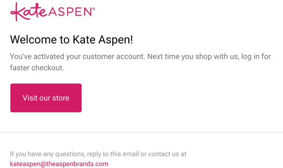 Customer account confirmation